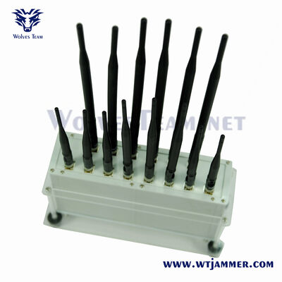 14 Antennes Desktop Stoorzender Krachtige WiFi Mobiele Telefoon Signaal Blocker 50 Meter Bereik