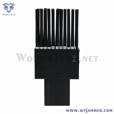 22W handbediende 22-band stoorzender 3G/4G/5G GPS WiFi 315/433/868MHz
