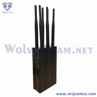 6 Antenne 18 Watt Draagbare Mobiele Telefoon Signaalstoorzender Alle Frequentie
