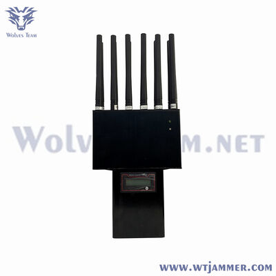 Draagbare Full-Band Signal Jammer 16 antennes voor anti GPS Cellphone Wifi