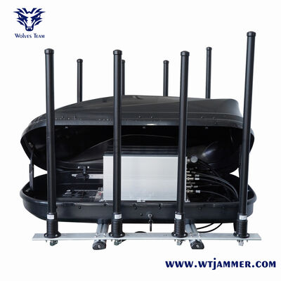 DDS Full Bands Walky-Talky TETRA 800w Voertuig GPS Jammer 1000m