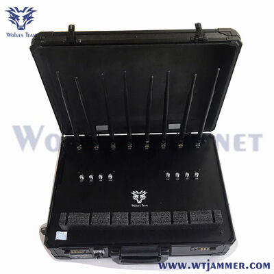Portable 8 Bands WiFi GPS Jammer device For Law Enforcement