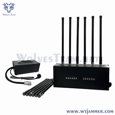 60W 12-Band Omnidirectional Desktop Signal Jammer for 2G 3G 4G 5G WiFi GPS Blocking