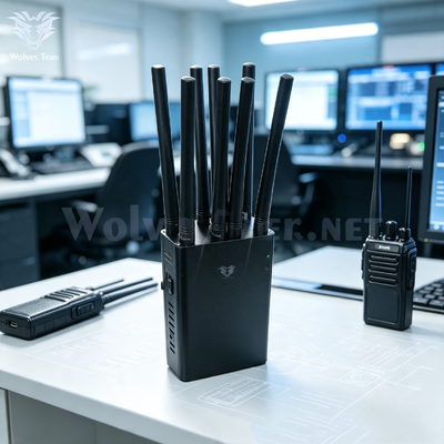 Factory Direct Supply Portable Handheld Walkie‑Talkie And Two‑Way Radio Signal Jammer Multi‑Antenna Radio Interference Device