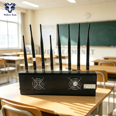 40W 8 bands Desktop Anti bedrog signaalstoorzender voor schoolonderzoekskamers