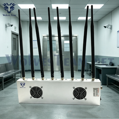 8 Bands 40W Krachtige Desktop Signaal Stopper Multi-Band Mobiele Telefoon en GPS Tracker Blokker voor Detentiecentra en Correctie-instellingen