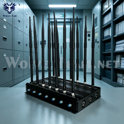 14-Antenne Verstelbare High-Power Jammer voor 3G 4G 5G WiFi UHF VHF GPS Lojack En Afstandsbediening Voor Nationale Veiligheid Inlichtingen