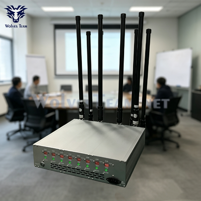 Full-band 8 verstelbare omni-directionele antennes draadloze signaalblokker voor regeringsvergaderingen en wetshandhavingswerkzaamheden