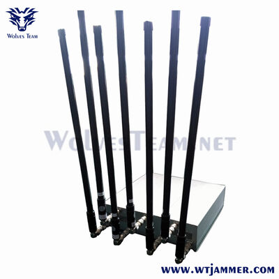 7 Bands 100W Verstelbare Antennes Volledig Band Signaalblokker voor Verhoorkamers, Gevangenissen en Missies ter plaatse door Wetshandhavers