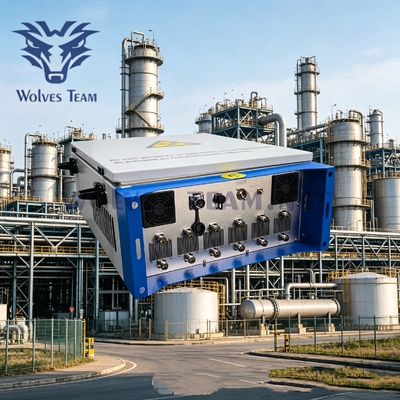 240W GSM Cellulaire Hoge Macht 12 Banden Celtelefoon Waterdichte Outdoor Signaalstoorzender voor Chemische Installatie