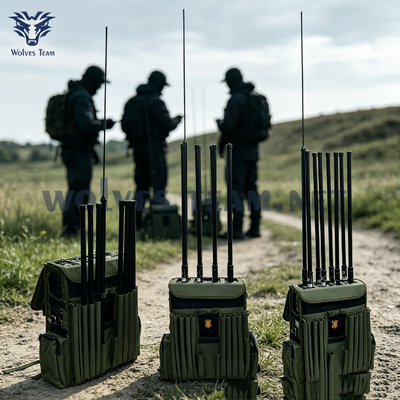 8 banden High Power Rucksack Signal Jammer voor VIP Security Protection Blok GPS En Cell Phone Signalen