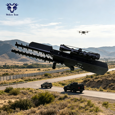 UAV Countermeasure Gun 30W 100‑240VAC Portable RF Suppression Device For Anti Drone And Confidential Information Protection