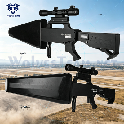 Long Range 500‑1000m Handheld Anti‑Drone Gun, Portable Counter UAV Signal Suppression Device For Government And Site Security