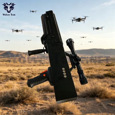 1000M Long Jamming Range Gun-Type Handheld Anti-UAV Drone Jammer For Law Enforcement