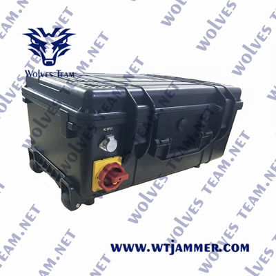 Militaire High Power Full Frequency Alle mobiele telefoon jammer Frequentie Signal Aanpassen Waterdicht Buiten Jammer
