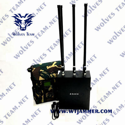 Interne batterij 6 banden 80W Elektronische rugzak 2G 3G 4G Signal Jammer