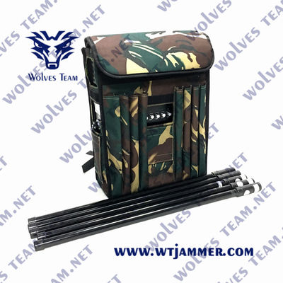 2.4G 3G 4G 50m GSM WiFi Backpack Signal Jammer 230VAC 40w