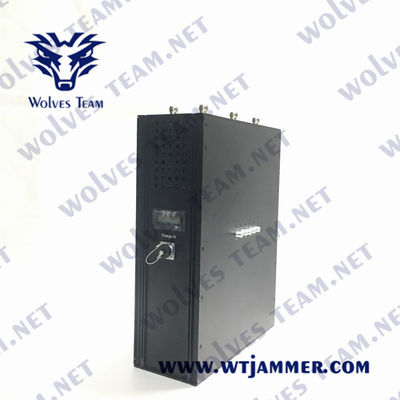 Systematische 150m 80W militaire rugzak signaal jammer 4G 5G zes banden