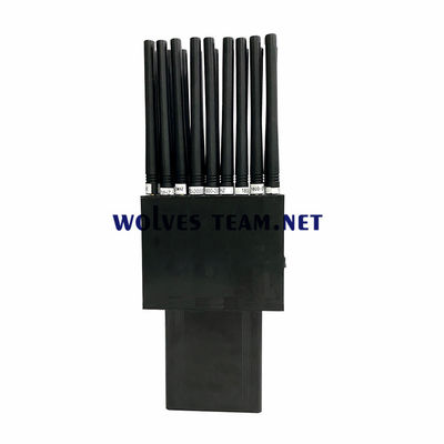 Handheld 18 antennes 18W mobiele telefoon GSM 3G 4G 5G jammer RF signaal blokker Wifi GPS uhf vhf jammer tot 30 meter