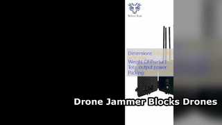 Drone Jammer 600W signaalblokkering met hoog vermogen