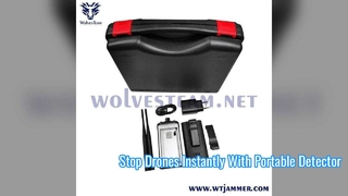 Handheld drone-detector uitgerust met ingebouwde oplaadbare batterij