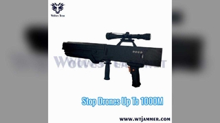 40W kanontype Hommelsignaalstoorzender Handheld Anti UAV Blocker met lang stoorbereik